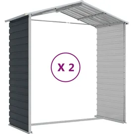vidaXL Gerätehaus 2,15 x 2,15 m Anthrazit