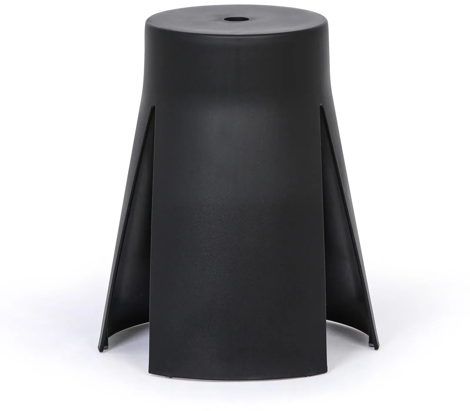Kunststoffhocker RIKO, schwarz