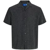 JACK & JONES Luke Kurzarmhemd Schwarz M