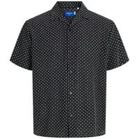 JACK & JONES Luke Kurzarmhemd Schwarz M