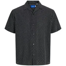 JACK & JONES Luke Kurzarmhemd Schwarz M
