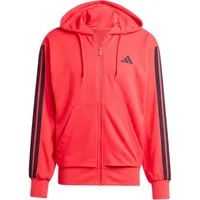 Adidas Essentials 3 Stripes French Terry Reißverschlusspullover - Pure