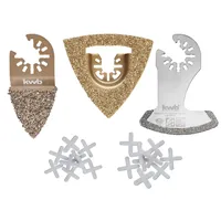 KWB Fliesen Reparatur-Set – Multitool Diamant-Sägeblatt, 21-teilig,