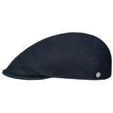 Lierys Flat Cap (1-St) Schirmmütze mit Schirm, Made in Italy blau M (56-57 cm)