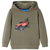 vidaXL Kinder-Kapuzenpullover Khaki 128