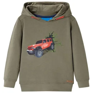 vidaXL Kinder-Kapuzenpullover Khaki 128