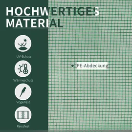 Outsunny Gewächshaus Kunststoff Grün Folie 1 mm 2 m2