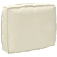 VidaXL Palettenkissen für Rückenlehne Creme 50x40x12 cm Oxford-Stoff