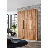 Home affaire Kleiderschrank Azelie, aus Wildeiche Massivholz-Kleiderschrank, im 50 cm Raster planbar braun 152 cm x 223 cm x 62 cm