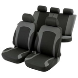Walser Auto-Sitzbezug Inde mit Reißverschluss, Zipp-IT Premium Auto-Schonbezüge für Normalsitze, 2 Vordersitzbezüge, 1 Rücksitzbezug