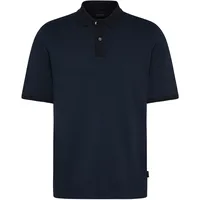 Bugatti Poloshirt in 2-tone-Optik Gr. M, marine, , 73846000-M