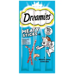 DREAMIES Meaty Sticks mit Lachs für adulte Katzen 30 g