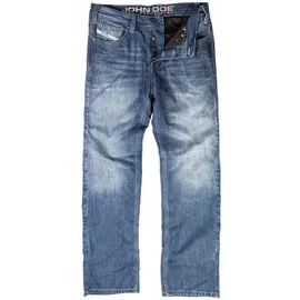 John Doe Made for Riding Kamikaze Defense Denim XTM Motorrad Jeans blau, Größe 28 für Männer