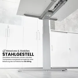 bümö Schreibtisch elektrisch 180 x 80 cm Graphit