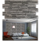 Grace Baltic - 4,9 m2/10 Stück Beste Qualität 3D Wandpaneele Wandverkleidung PVC-Verkleidung Wanddeko Wandtattoos elastisch 1mm Stärke