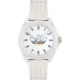 Adidas Unisex Uhr PROJECT FOUR Kunststoff weiß AOST24570