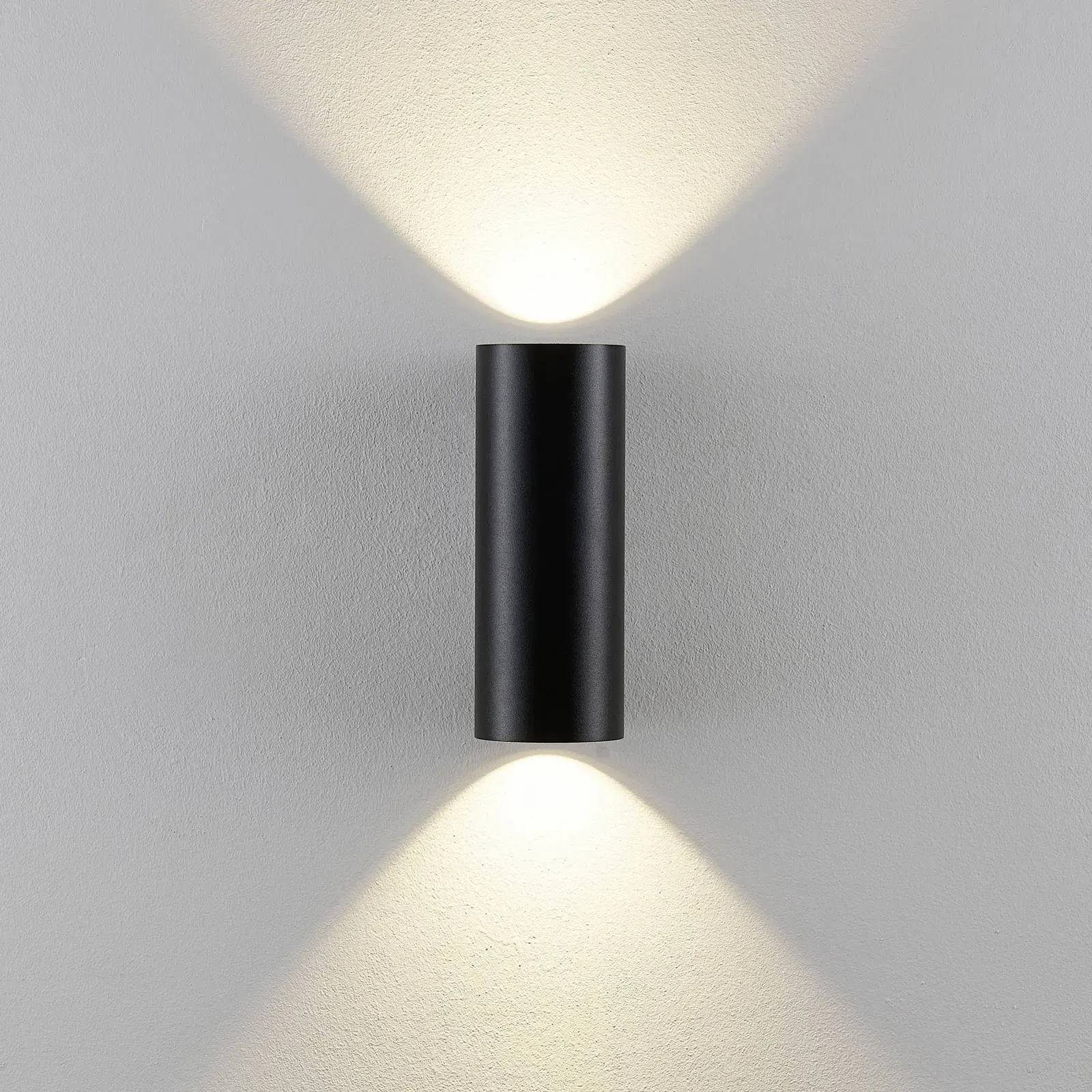 Deko-Light Aussenwandleuchte CAN, dimmbar, schwarz, Aluminium, Wandleuchte außen - 8 cm - 8 cm - 21.2 cm