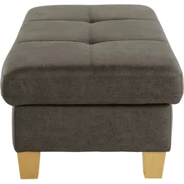 exxpo - sofa fashion Hocker Enya Bankhocker mit Staufach unter der Sitzfläche 136 x 45 x 70 cm Grau
