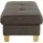 exxpo - sofa fashion Hocker Enya Bankhocker mit Staufach unter der Sitzfläche 136 x 45 x 70 cm Grau
