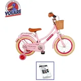 Kinderfahrrad Volare Excellent - 14 Zoll - Rosa - Inklusive WAYS Reifenreparaturset - Rosa