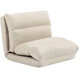 Homcom Schlafsessel, Beige, Kunststoff, 41x56x70 cm, Wohnzimmer, Sessel, Schlafsessel