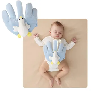 KLZWCP Baby Einschlafhilfe Handkissen, Automatic Clapping Neugeborene Sanfter Druck Beruhigende Handfläche, Verhindert Erschrecken Einschlafhilfe Für Babys(Color:B)