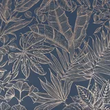 boutique luxury Boutique Paradise Vliestapete 10 m x 0,52 m 10,05 m2 Blau/Gelb