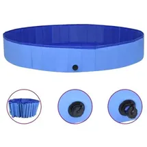 vidaXL Hunde-Pool Faltbar 300x40 cm Blau