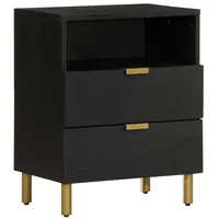 VidaXL Nachttisch Schwarz 50x33x62 cm Holzwerkstoff
