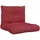 vidaXL Palettenkissen 120 x 80 x 10 cm weinrot 2-tlg.