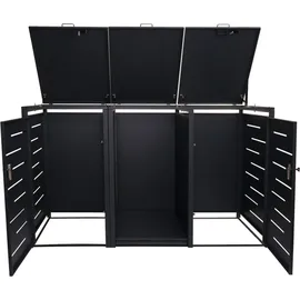 MCW Mülltonnenverkleidung E83-B 117 x 198 x 82 cm grau