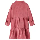 vidaXL Kinderkleid mit Langen Ärmeln Cord Altrosa 104