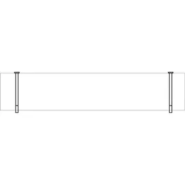 Delabie Stützen verchromt für Ablage L120mm, 2 Stück