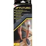 FUTURO Knie-Bandage, Größe L (43,2 - 49,5 cm) - Laterale Stabilisierung, Sofortige Kompression, Offenes Patella-Design, Atmungsaktiv - Für täglichen Gebrauch und Sport