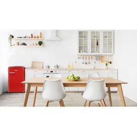 DOMO collection DO91703R Retro-Kühlschrank (120 l, 892 mm hoch, Rot)