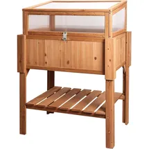 needs&wants® Hochbeet mit Frühbeet-Aufsatz 90 x 57 x 112,5 cm Braun