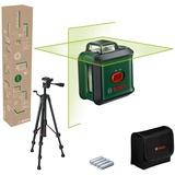 Bosch Kreuzlinien-Laser UniversalLevel 360 Set, Stativ TT 150, eCommerce-Karton