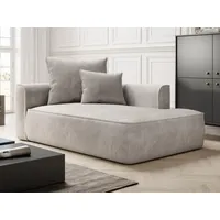 vente-unique Recamiere - rechtsseitig - Cord - Beige - PINETA