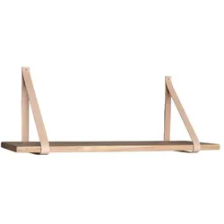 Wandregal DROP FORNO - braun - LBH 20x80x2 cm
