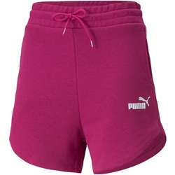 PUMA Ess High-Waist Sweatshorts Damen festival fuchsia XS