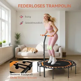 sportnow Fitness Trampolin 128 cm Schwarz
