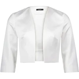 Vera Mont Bolerojacke mit Kellerfalten Weiß M