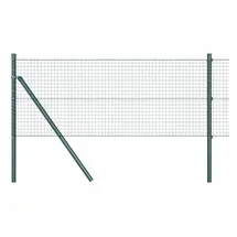 vidaXL Maschendrahtzaun 0,5 x 25 m Grün/Stahl