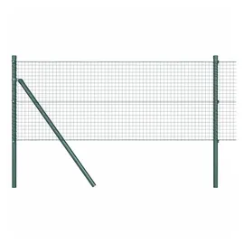 vidaXL Maschendrahtzaun 0,5 x 25 m Grün/Stahl