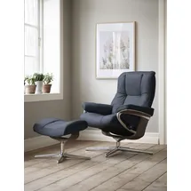 Stressless Mayfair mit Cross Base Microfaser 79 x 102 x 73 cm blue dinamica