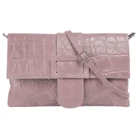 Cluty Abendtasche Leder Rosa