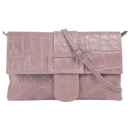 Cluty Abendtasche Leder Rosa