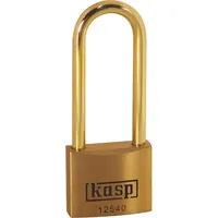kasp K12540L63BD Vorhängeschloss 40mm verschieden schließend Goldgelb Schlüsselschloss