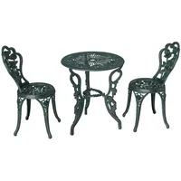 Outsunny Bistroset 3-tlg. Antik Grün