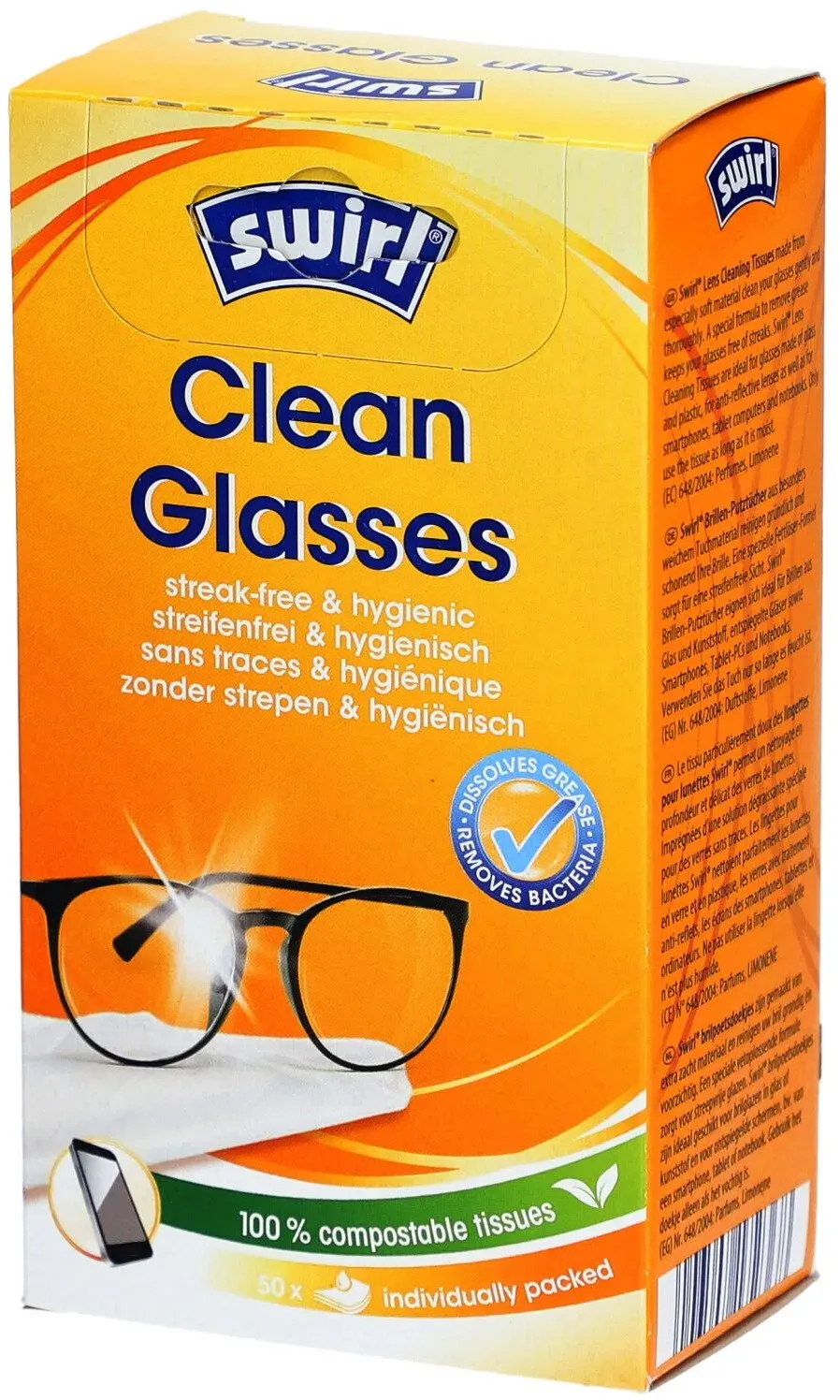 Swirl® Clean Glasses - Brillenreinigungstücher